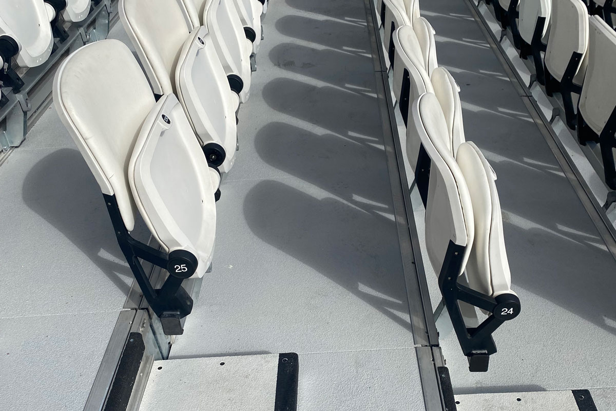 Dura Slab - stadium seating